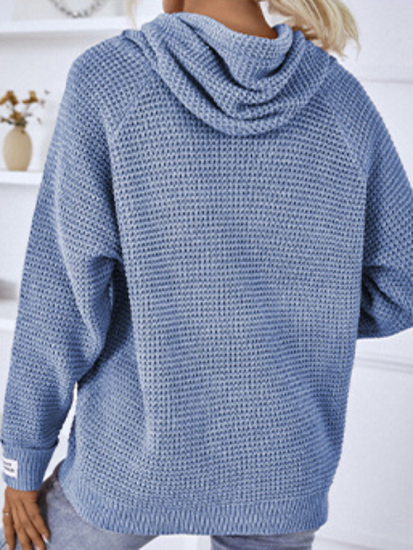 <tc>Ilgas megztas džemperis Trotiral mėlynas<br></tc>