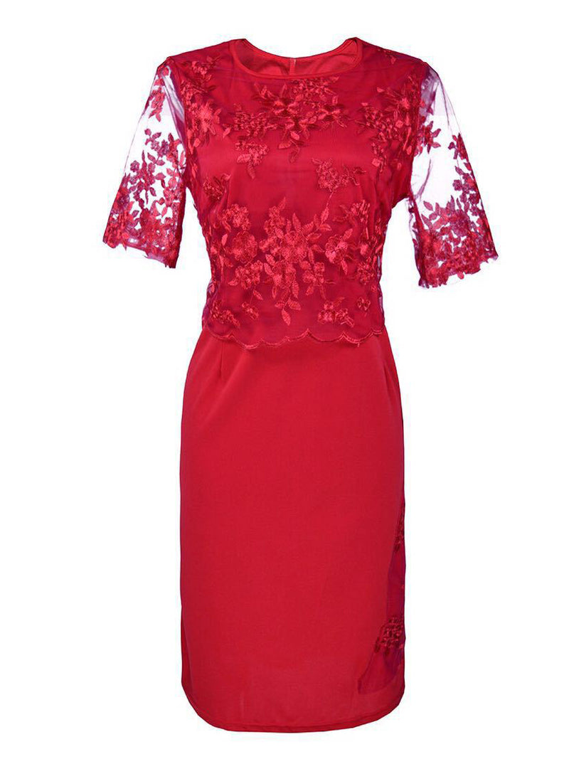 <tc>Elegantiška suknelė Bernice raudona</tc>