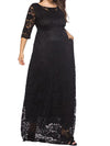 <tc>Elegantiška plius dydžio suknelė Valantina juoda</tc>