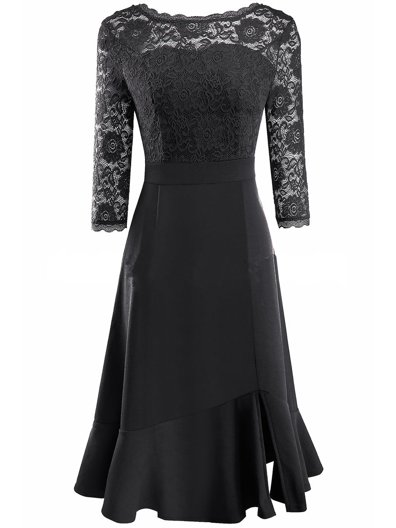 <tc>Elegantiška suknelė Jaid juoda</tc>