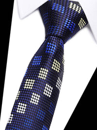 <tc>3-jų vnt. kaklaraiščių rinkinys Chilton tamsiai mėlynas, juodas ir baltas</tc>