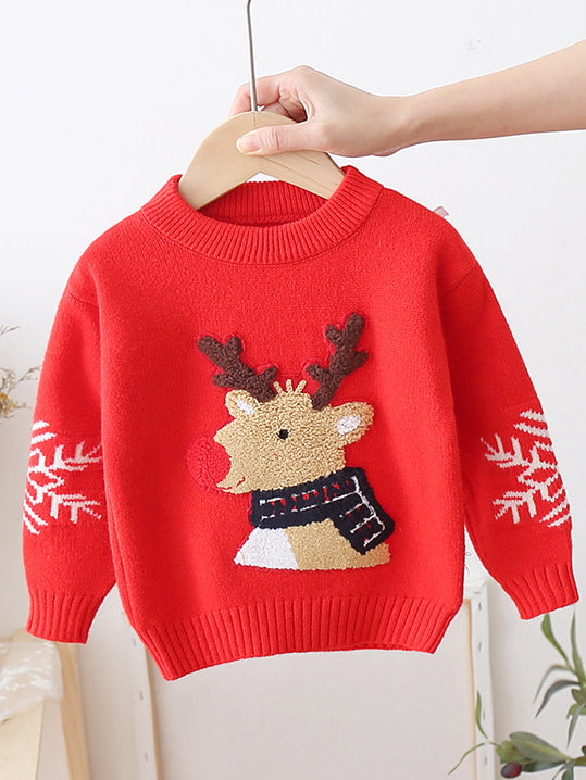 <tc>Vaikiškas megztinis Edan raudonas</tc>