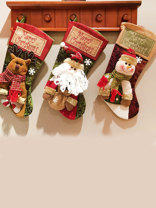 <tc>Kalėdinės dekoracijos dovanų maišelis- kojinės Fargy raudona</tc>