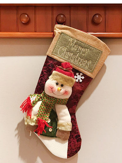 <tc>Kalėdinės dekoracijos dovanų maišelis- kojinės Fargy raudona 2</tc>