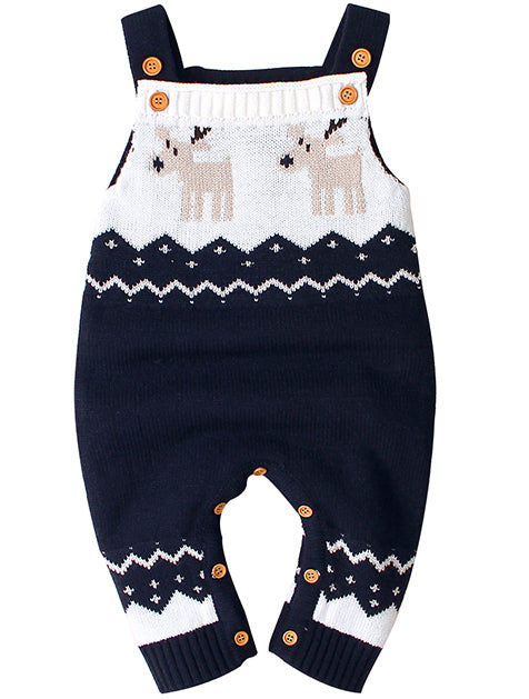 CHRISTMAS ROMPER BRENLY navy