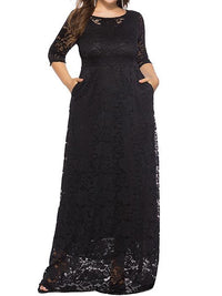 <tc>Elegantiška plius dydžio suknelė Valantina juoda</tc>