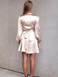 <tc>Elegantiška suknelė Miya smėlio spalvos</tc>