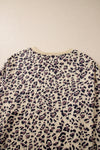 Parchment Leopard Print Crew Neck Sweatshirt