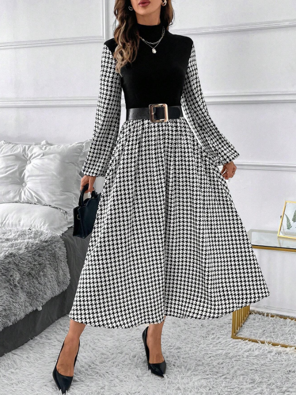 DRESS TORNA black white