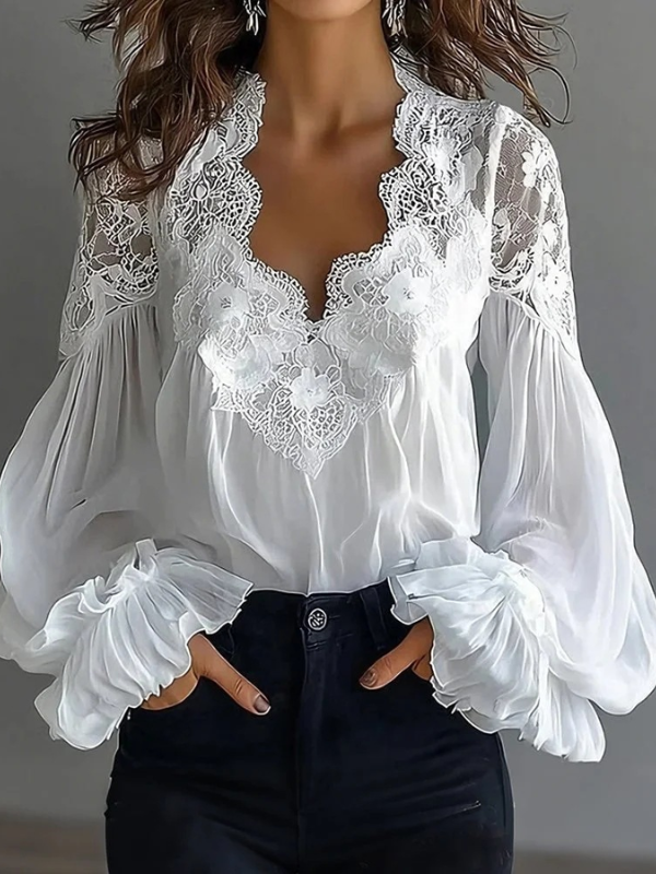 ELEGANT BLOUSE GERTADA white