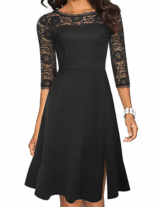 <tc>Elegantiška suknelė Jaid juoda</tc>