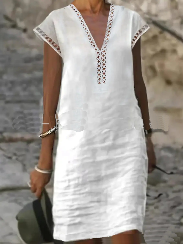 <tc>Elegantiška suknelė Feodosia balta</tc>