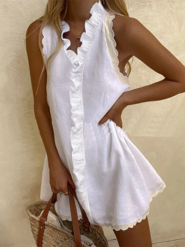 <tc>Elegantiška suknelė Fernande balta</tc>