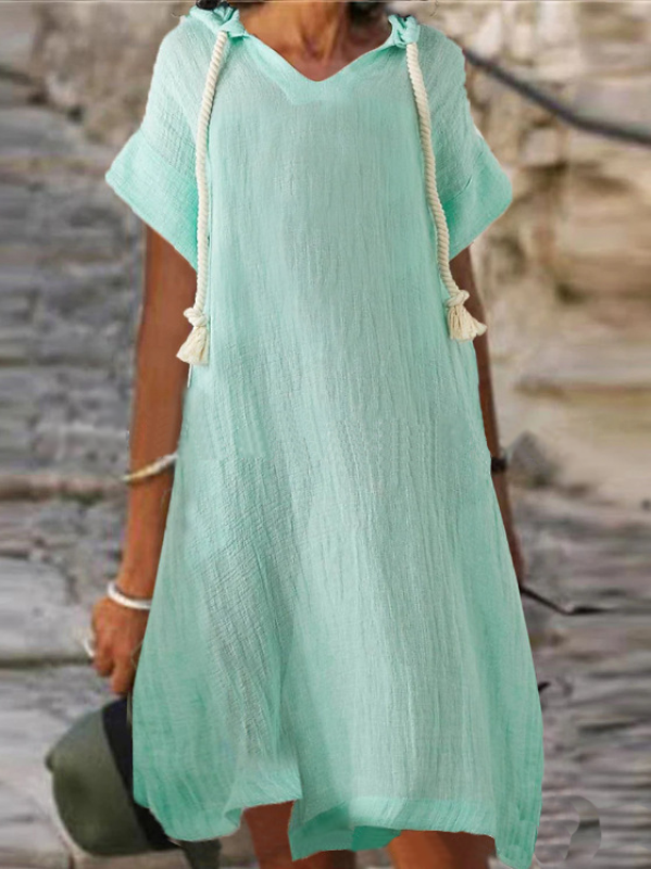<tc>Elegantiška suknelė Montine turkio spalvos</tc>
