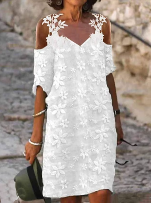 <tc>Elegantiška suknelė Moranda balta</tc>