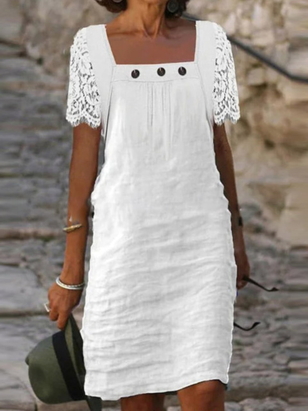 <tc>Elegantiška suknelė Terriona balta</tc>