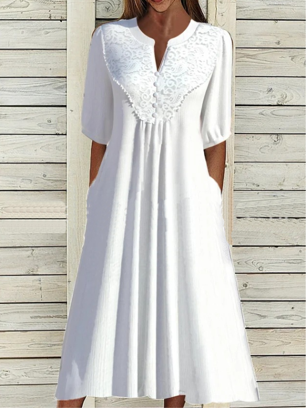 <tc>Elegantiška suknelė Terrisa balta</tc>