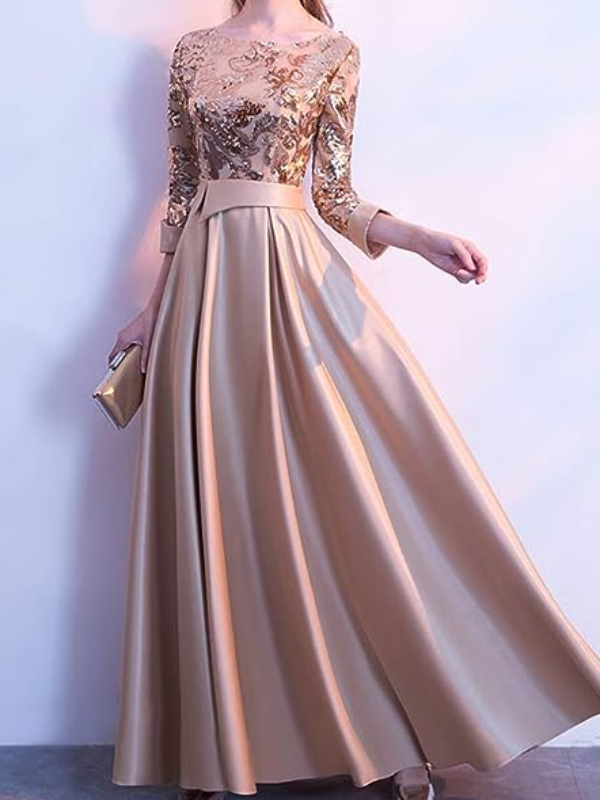 <tc>Elegantiška suknelė Terrika smėlio spalvos</tc>