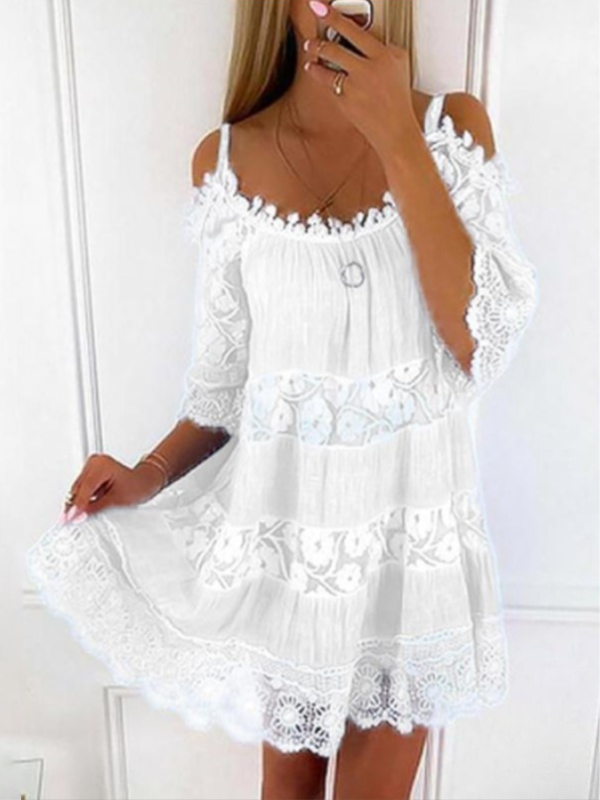 <tc>Elegantiška suknelė Favia balta</tc>
