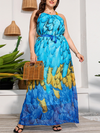 <tc>Elegantiška suknelė Terrio mėlyna</tc>