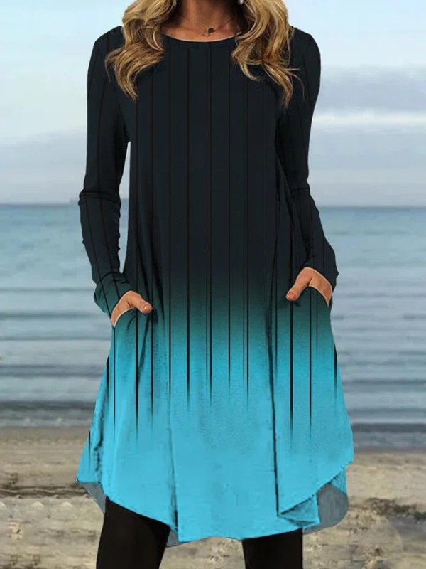<tc>Elegantiška suknelė Myrian juoda ir mėlyna</tc>