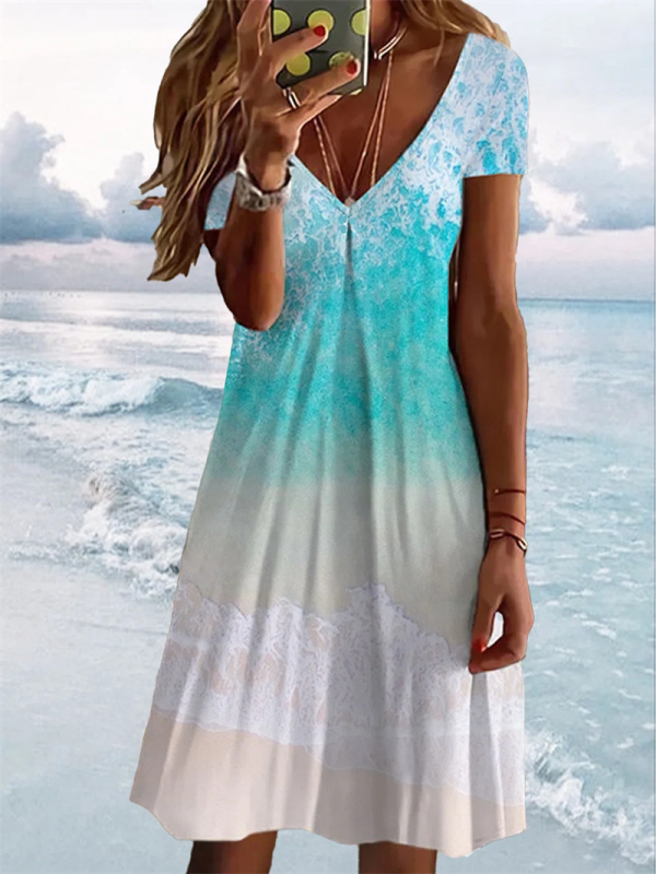 <tc>Vasarinė suknelė Kerenza balta ir šviesiai mėlyna</tc>