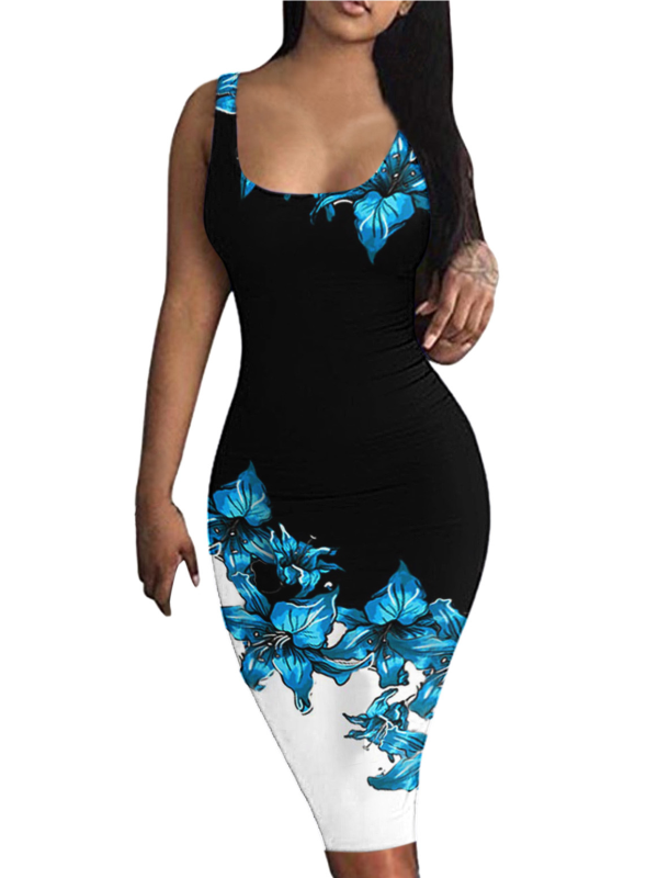<tc>Elegantiška suknelė Doralina juoda ir mėlyna</tc>
