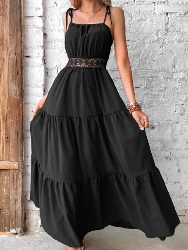 <tc>Elegantiška suknelė Khandi juoda</tc>