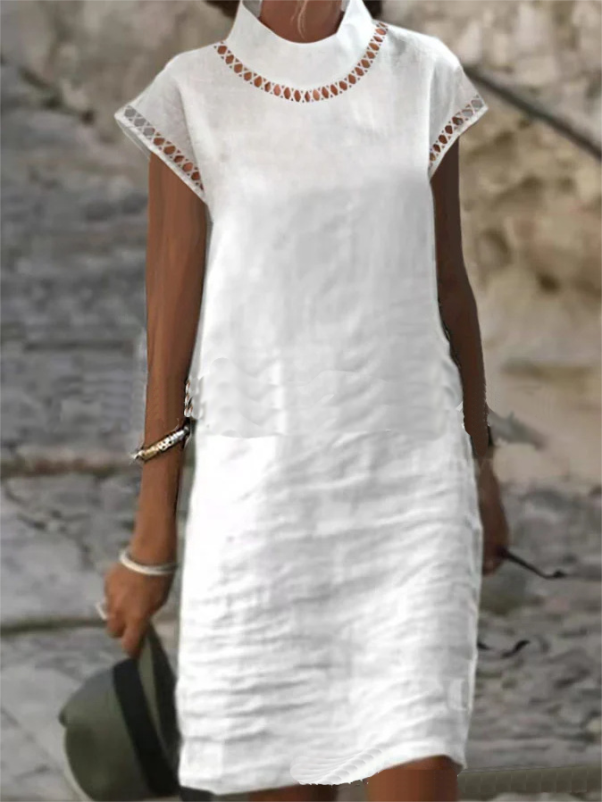 <tc>Elegantiška suknelė Kimy balta</tc>