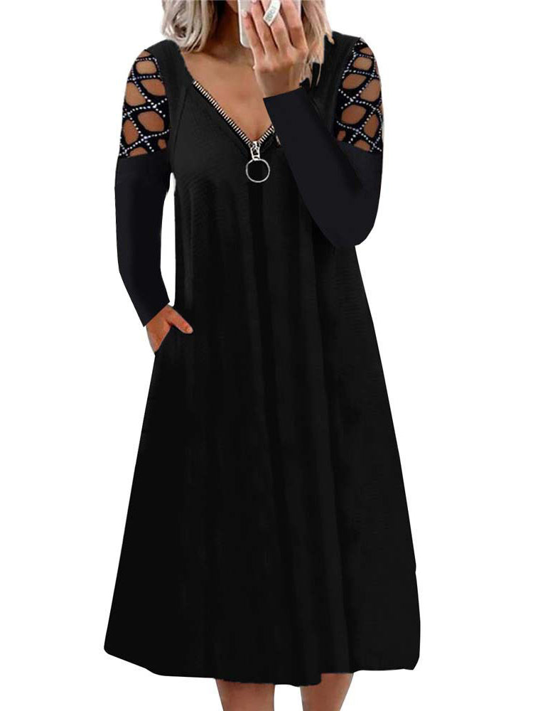 <tc>Elegantiška suknelė Karry juoda</tc>