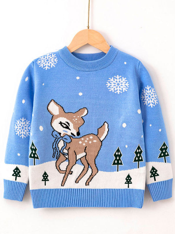MĖLYNAS VAIKŲ PULLOVER CANDY