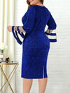 <tc>Elegantiška suknelė Myrtle mėlyna</tc>