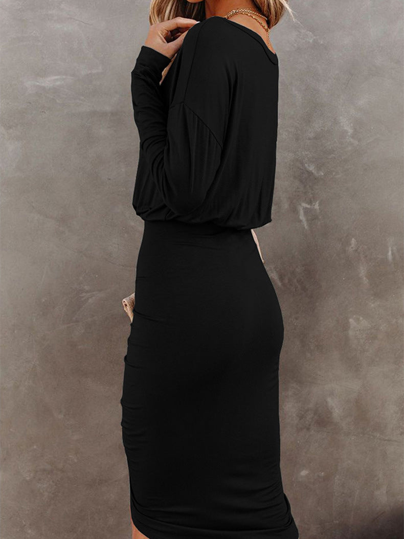 <tc>Elegantiška suknelė Corra juoda</tc>