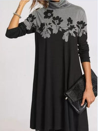 <tc>Elegantiška suknelė Jadwiga pilka ir juoda</tc>
