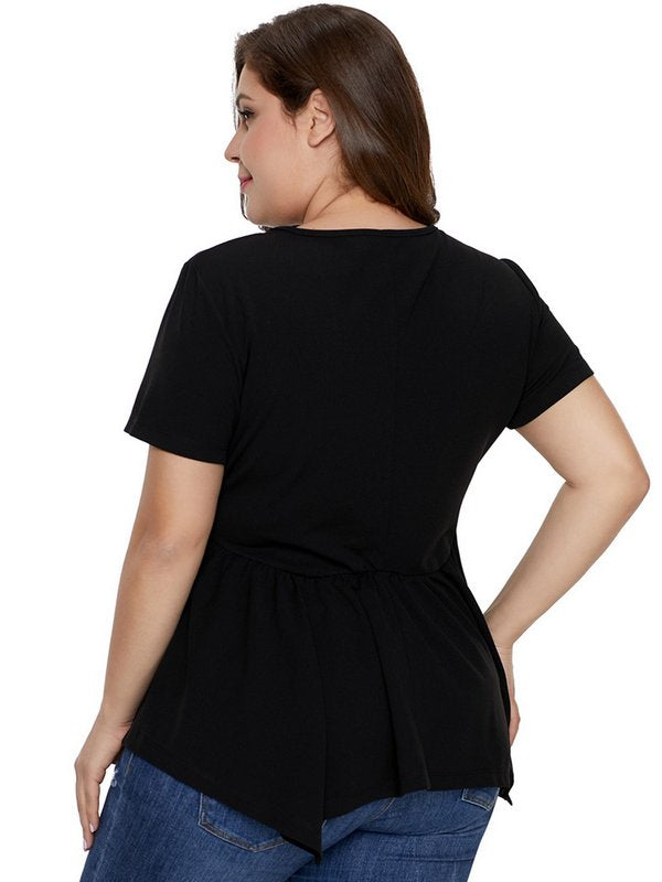 PLUS SIZE TOP ONEIDA black