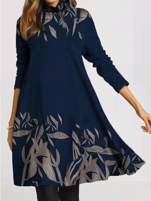 <tc>Elegantiška suknelė Magrize tamsiai mėlyna</tc>
