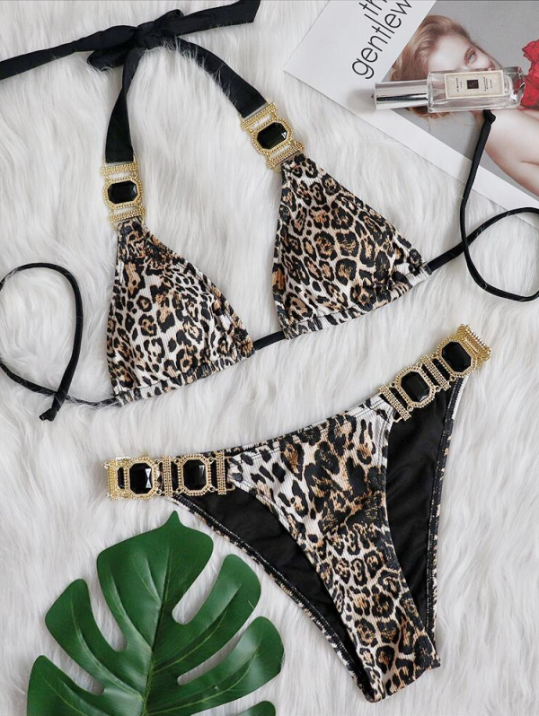<tc>Bikinis Stefania leopardo rašto</tc>