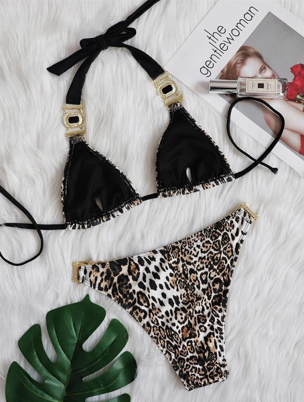 <tc>Bikinis Stefania leopardo rašto</tc>