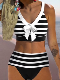 BIKINI MAYLIE juoda ir balta