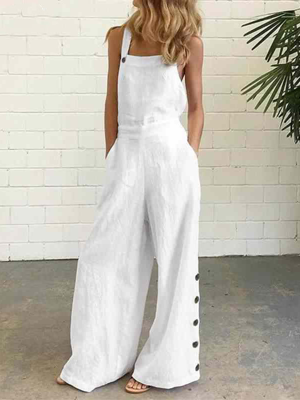 JUMPSUIT ROIS baltas