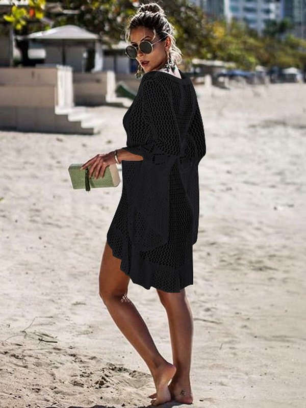 <tc>Nerta paplūdimio mini suknelė Zita juoda</tc>