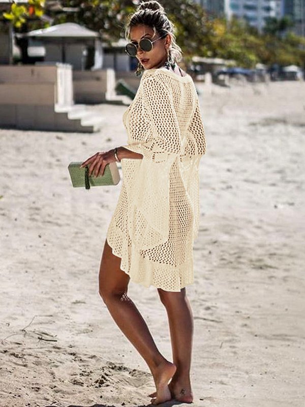 <tc>Nerta paplūdimio mini suknelė Zita smėlio spalvos</tc>