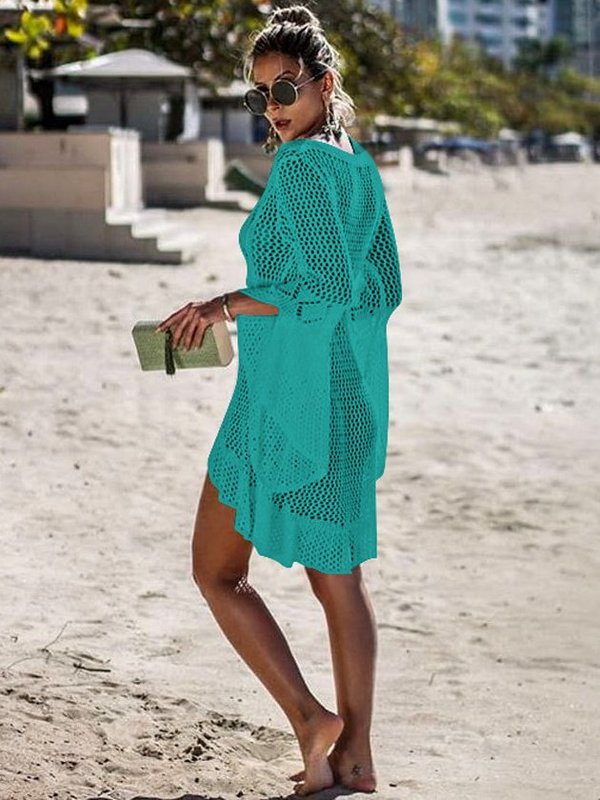 <tc>Nerta paplūdimio mini suknelė Zita turkio spalvos</tc>